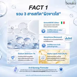 Benutra Double G Gluta reduced + Glitter 1 กล่อง บีนูทร่า ดับเบิล จี กลูต้า ผิวใส มีออร่า ผิวโกลว์