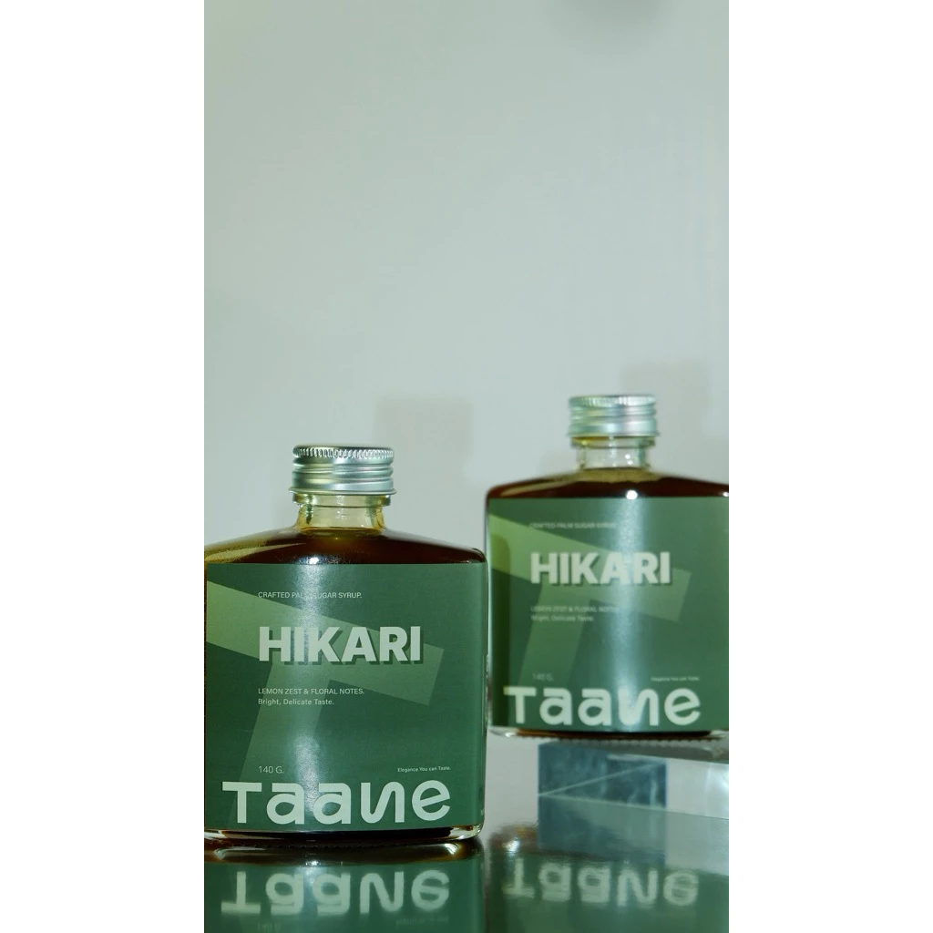 TAANE HIKARI (ขวดเขียว) - ไซรัปจากน้ำตาลโตนด หวานนุ่ม ผสมผสานความเปรี้ยวสดชื่นเบาๆ ของเลม่อน