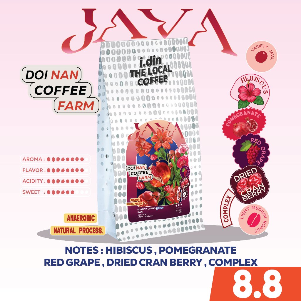 สายพันธุ์ JAVA จาก DOI NAN FARM /(09.08.69)-ANAEROBIC NATURAL PROCESS / สวนยาหลวง, น่าน