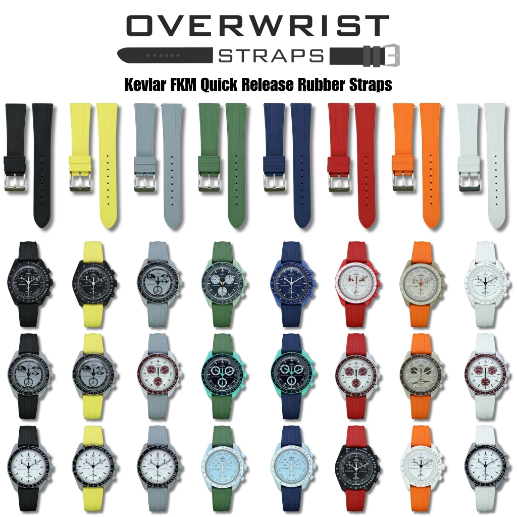 สายนาฬิกาแบบยางรุ่น Slim FKM Rubber Strap