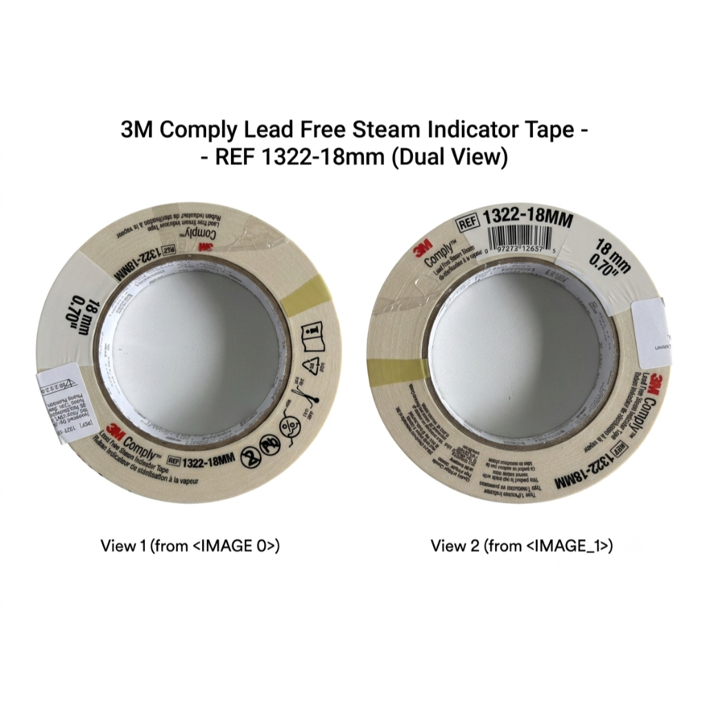 Autoclave Tape (ออโตเคลป เทป) 3M ขนาด 3/4 นิ้ว
