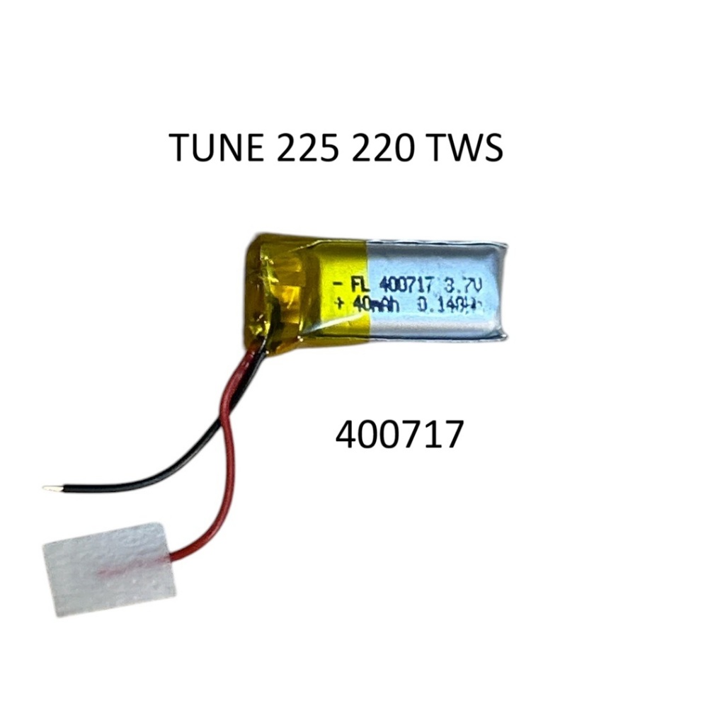 TUNE 225TWS,220TWS,TUNE 225 220 TWS ชุดหูฟัง GPS 040716 3.7V 40mAh 410616 040719 แบตเตอรี่ทดแทนสะสม