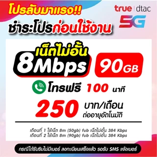 (ชำระค่าโปรก่อนใช้งาน) ซิมเทพเนต30เมกไม่อั้น ไม่จำกัดgb ไม่ลดสปีด +โทรฟรี !!สมัครโปรกับทางร้านเท่านั้น!!*จำกัด1ซิม*