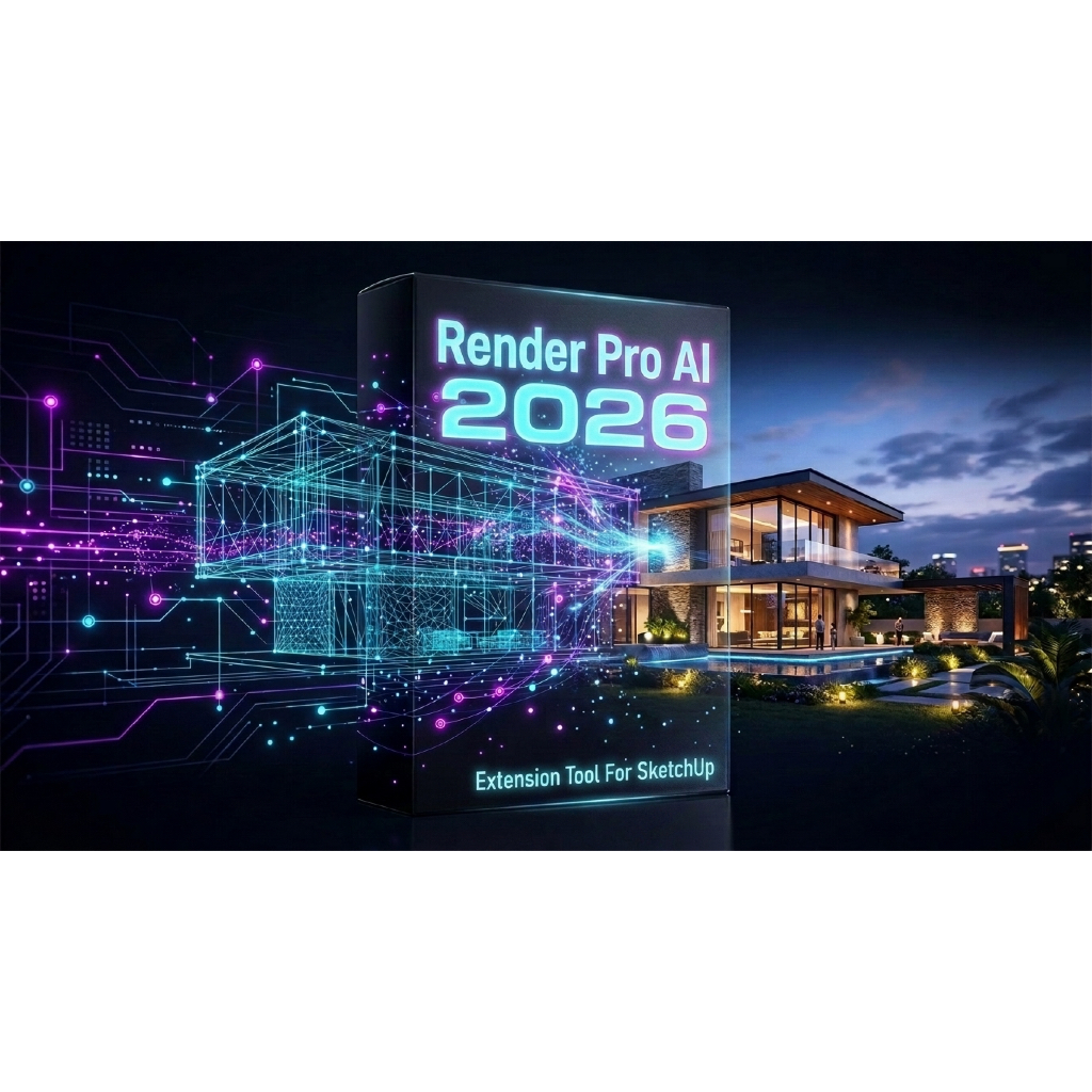 Render Pro AI 2026 Extension For SketchUp