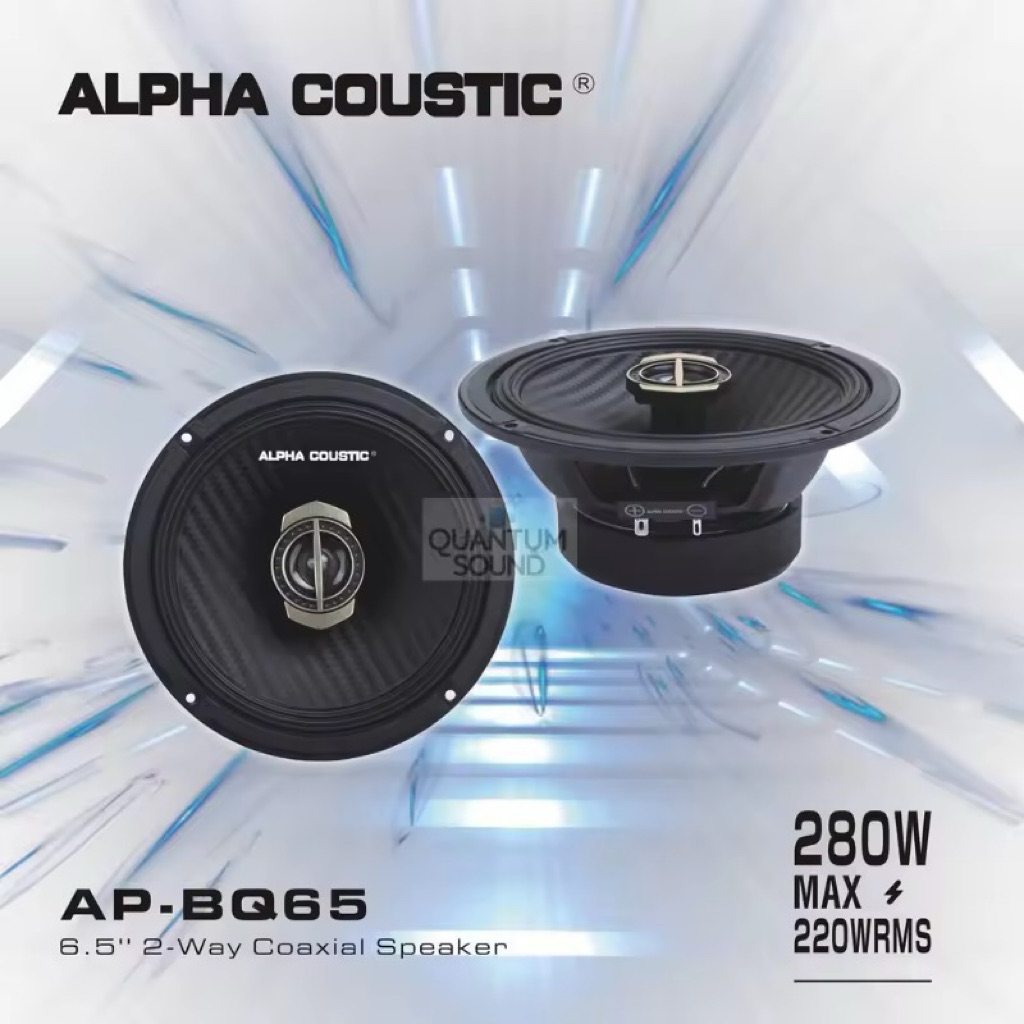ลำโพงติดรถยนต์ Alpha  Coustic แกนร่วม 2 ทาง AP-BQ65