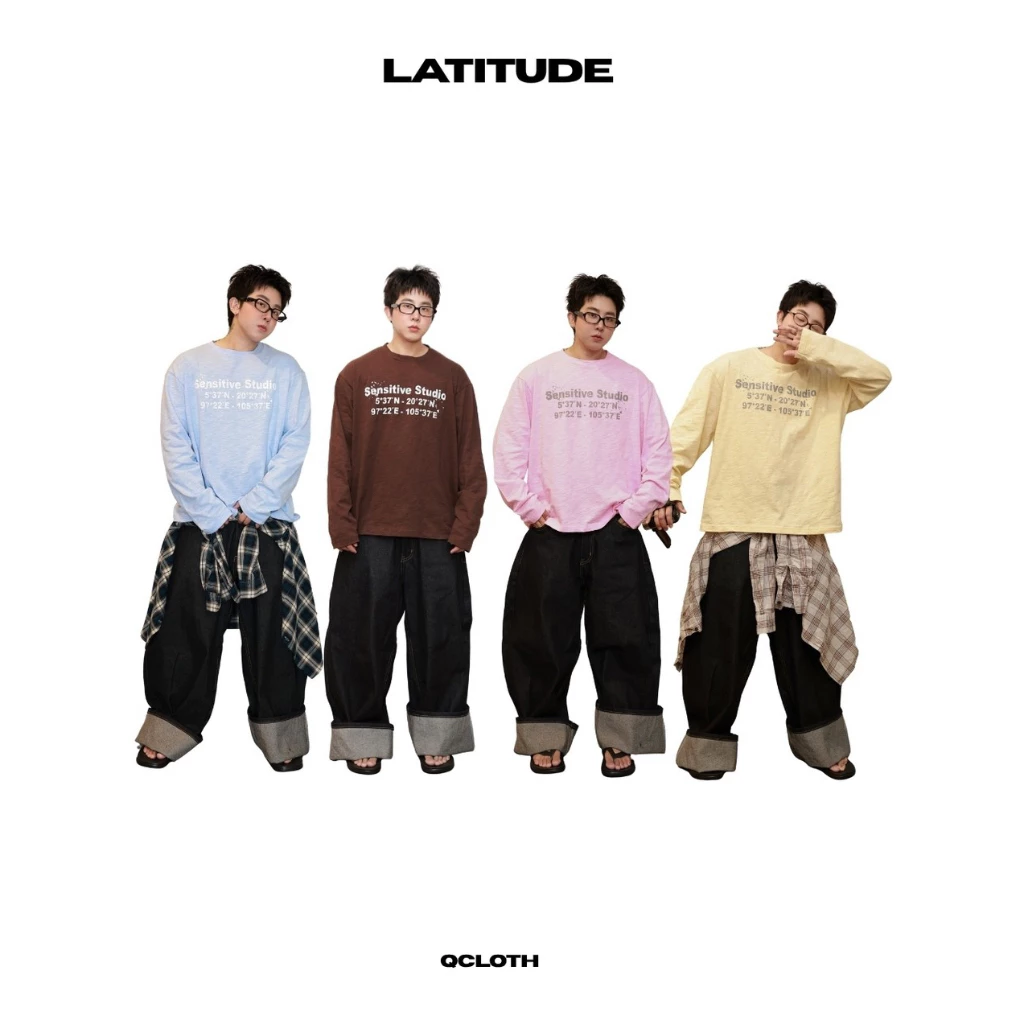 QCLOTH : LATITUDE COLOR OVERSIZE (ส่งในวัน)