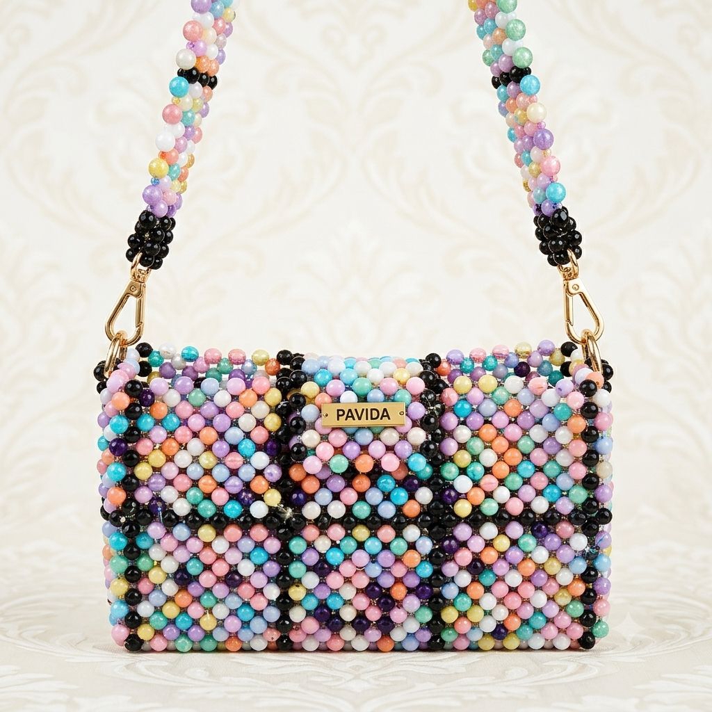 กระเป๋าลูกปัดทรงTote Bag