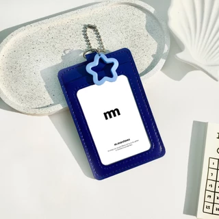 𝗟𝗘𝗔𝗧𝗛𝗘𝗥 𝗖𝗔𝗥𝗗 + 𝗦𝗧𝗔𝗥 𝗞𝗘𝗬 𝗥𝗜𝗡𝗚 กรอบบัตรแบบหนัง + พวงกุญแจ