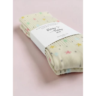 ถุงเท้าพิลาทิส Lucky Honey X GlowFlow Active - The Stardust Crew Grip Sock (Limited Edition)