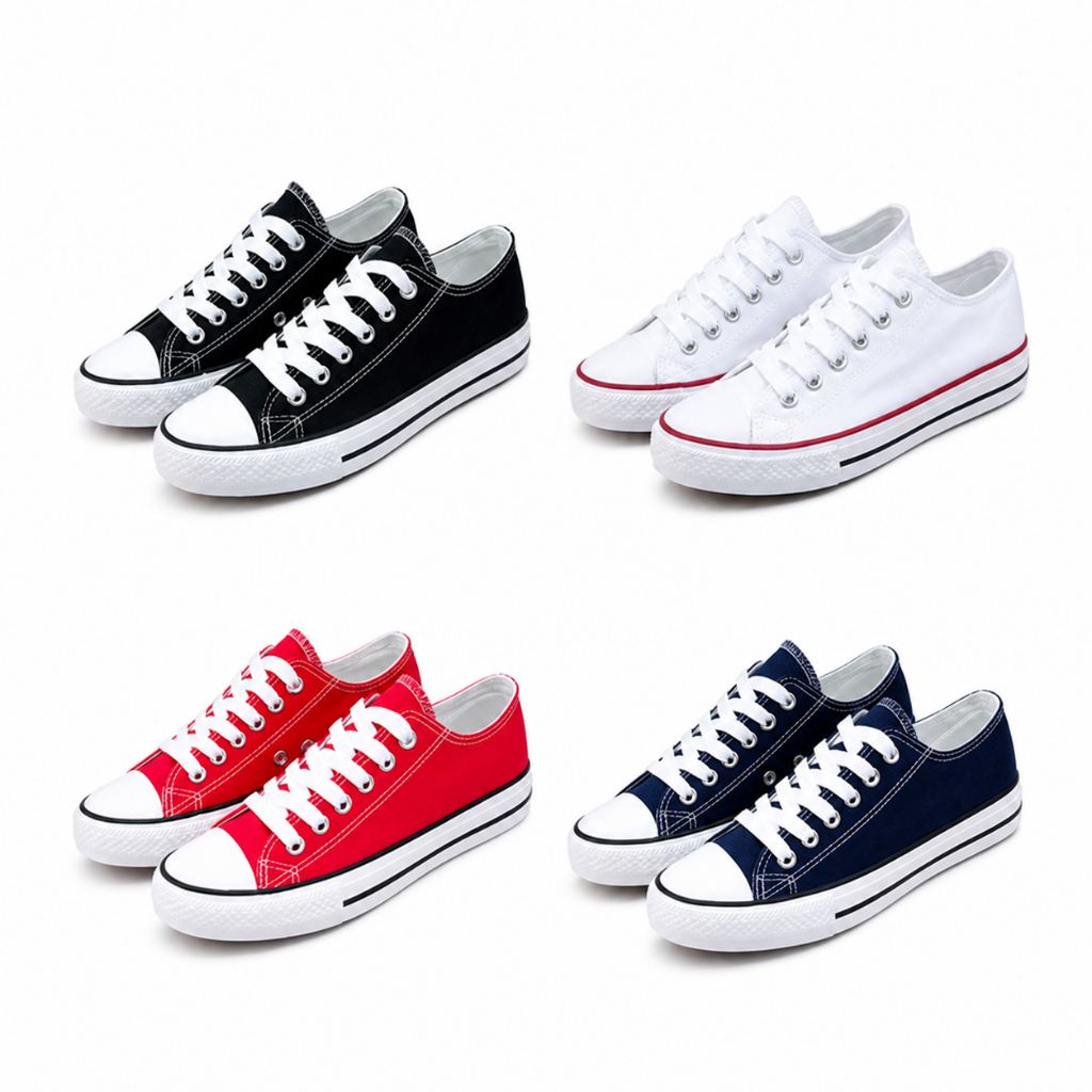 รองเท้าผ้าใบผู้ชายผู้หญิง รุ่น Gold City ผ้าแคนวาส น้ำหนักเบา ใส่สบาย ไซซ์ 36-44