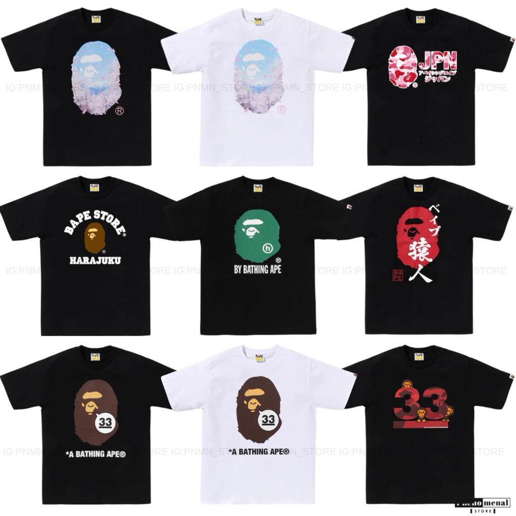 [เก็บโค้ดลด 20%][ของแท้ พร้อมส่ง] เสื้อยืด BAPE A BATHING APE [Limited Edition]SAKURA CAMO TEE