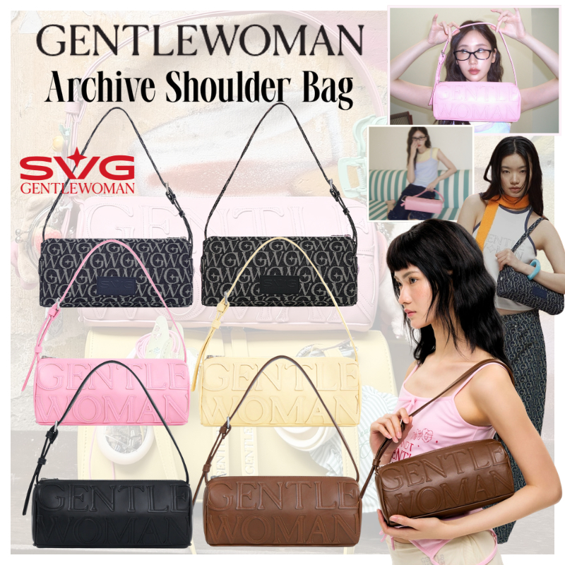 รุ่นใหม่ล่าสุด🌟🔥แท้ Gentlewoman Archive Shoulder Bag กระเป๋า Gentlewoman แท้ กระเป๋าสะพายไหล่ กระเป๋าถือ✨กระเป๋า SVG
