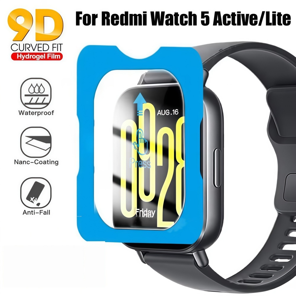 1PCS Easy to Install Tempered Glass For Redmi Watch 5 Active 5Lite HD Screen Protector For Redmi Watch 5 Active/lite
