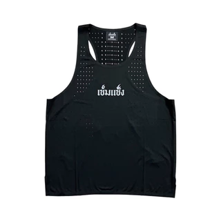 KHEMKHAENG Elite Running Shirts “BLACK IN BLACK” BLACK “สีดำ“ รีเฟล็ค