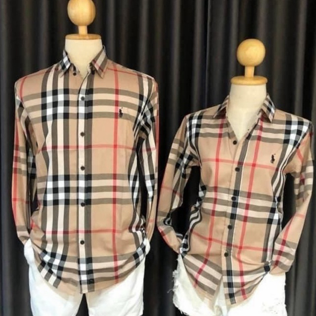 เชิ้ตแขนยาวผ้าบลูครีมปักม้าเล็กดำcotton100ใส่ได้ชายและหญิงราคา:ตัว