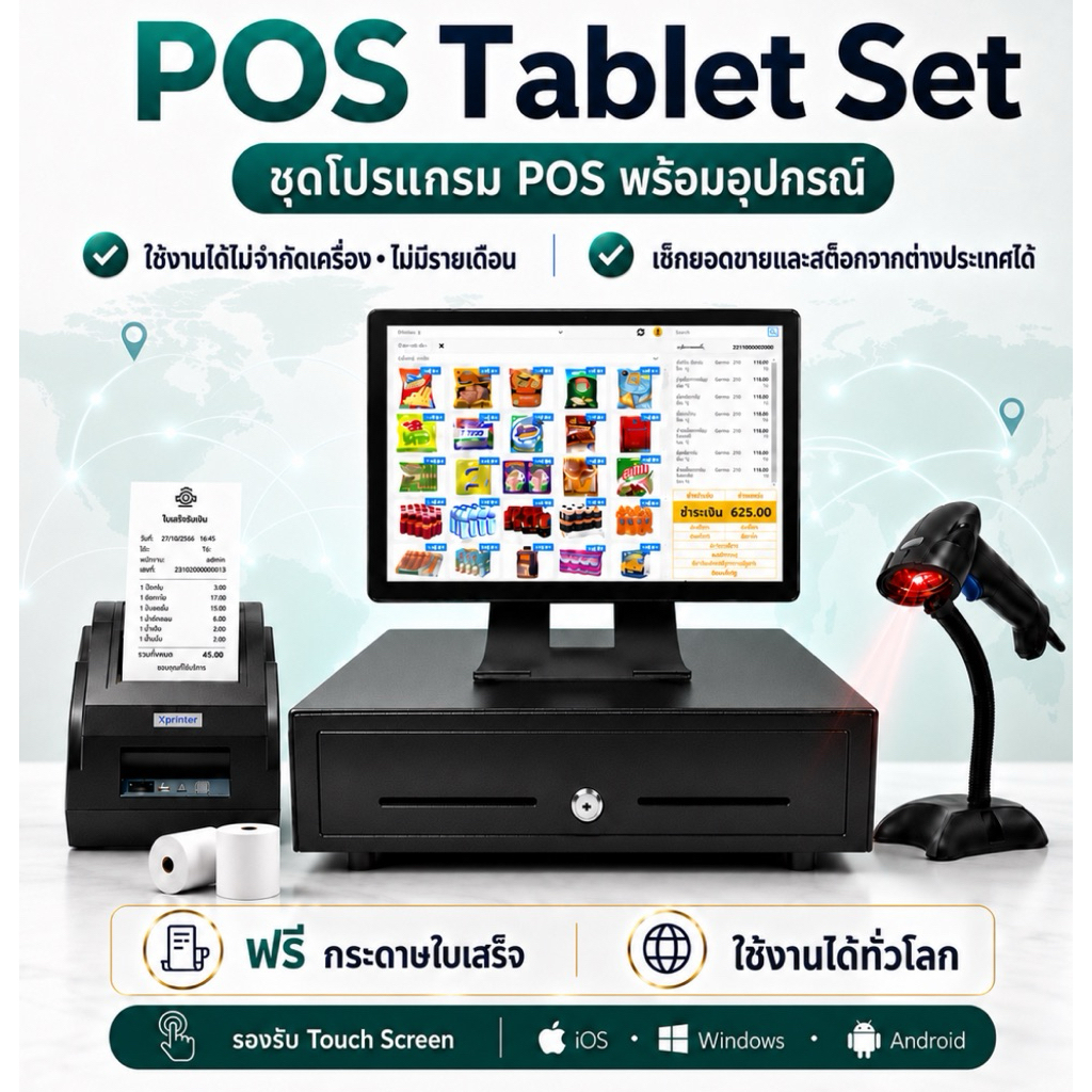 เครื่องคิดเงินpos ใช้ในต่างประเทศได้