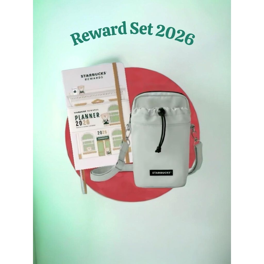 Starbucks Monthly Planner 2026 สมุดแพลนเนอร์ + คูปอง 2026 +  Exclusive Bag