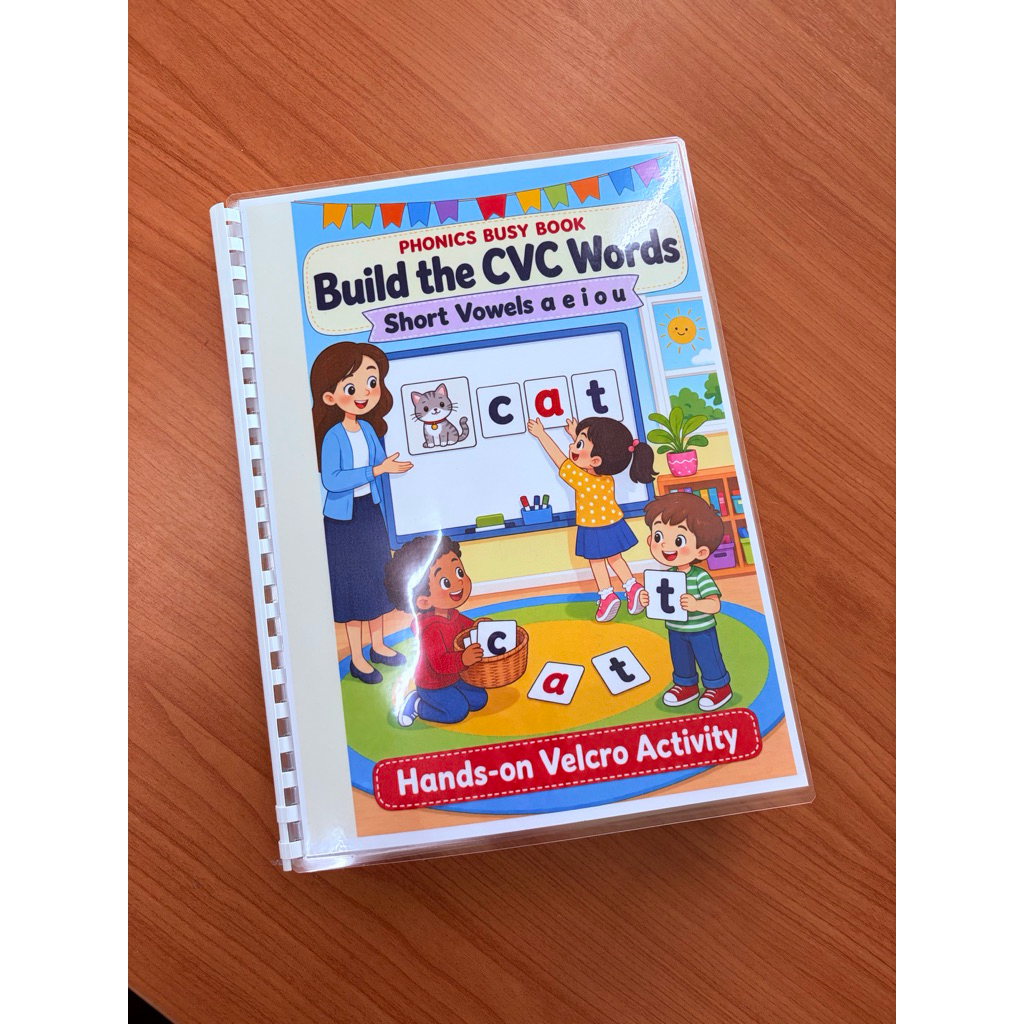 Building CVC Words Busy book