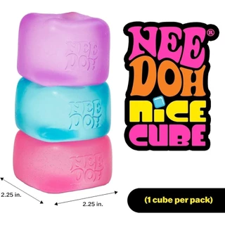 【100% Authentic】needoh nice cubeของเล่นบีบคลายเครียดรูปทรงลูกบาศก์ นุ่มนิ่ม ช่วยบรรเทาความเครียดและความวิตกกังวล