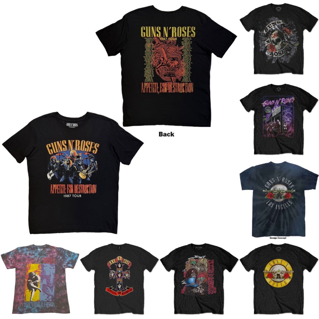 เปิด PREORDER เสื้อวง GUNS N ROSES UNISEX T-SHIRT ลิขสิทธิ์แท้ UK