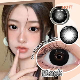 ส่งไวจากไทย Magister Realcon คอนแทคเลนส์สีดำ/คอนแทคเลนส์สีน้ำตาล เอฟเฟกต์ตาโตเกินจริง 14.5มม(2 ชิ้น/คู่)