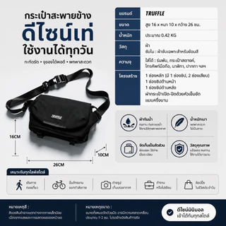Truffle FGT Shoulder กระเป๋ากันน้ำ กันกระแทก สำหรับ iPad Mini Tablet 8" และ Nintendo Switch