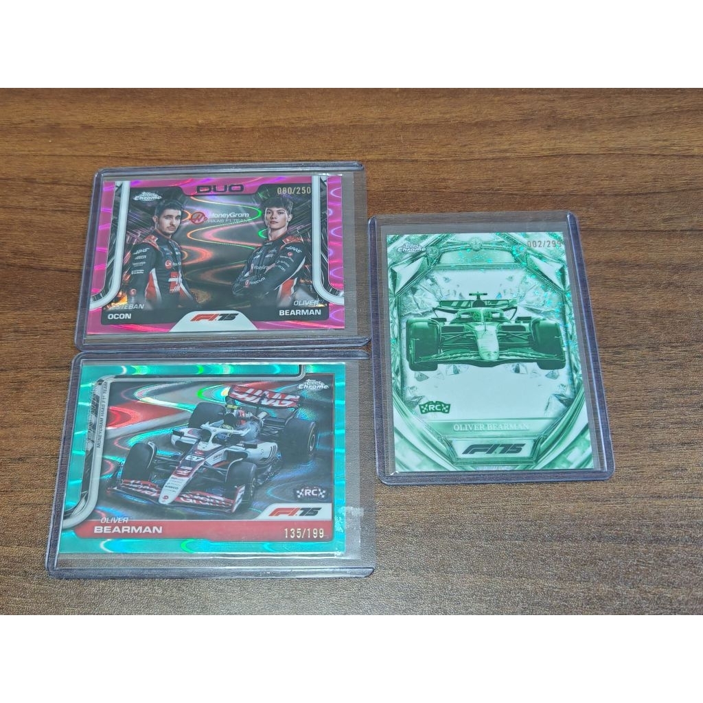 การ์ด f1 oliver bearman 2025 topps chrome limited