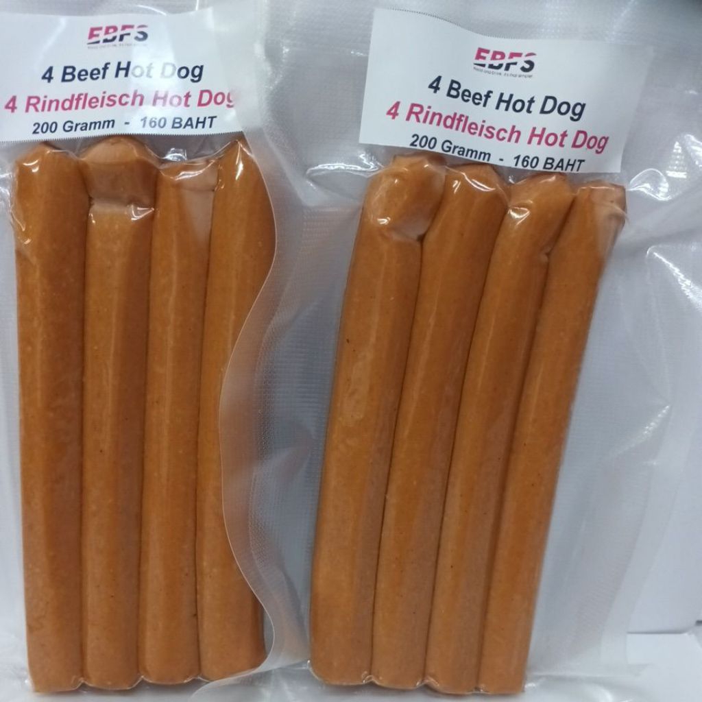 Beef hot dag 2×4 pieces 210-220g./ไส้กรอกเนื้อ