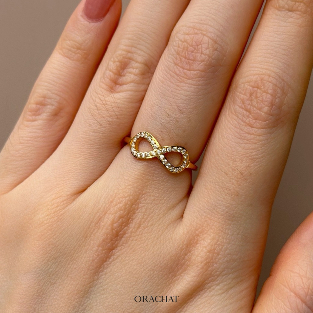 Orachat | Sophia Infinity 14k ring. (แหวนตัวเรือนสแตนเลส)