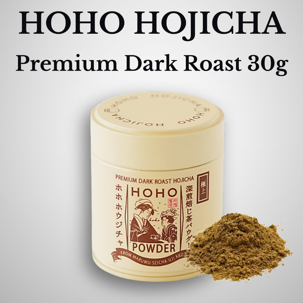 HOHO Hojicha Powder Premium Gokujo Dark Roast Can Deep Roast