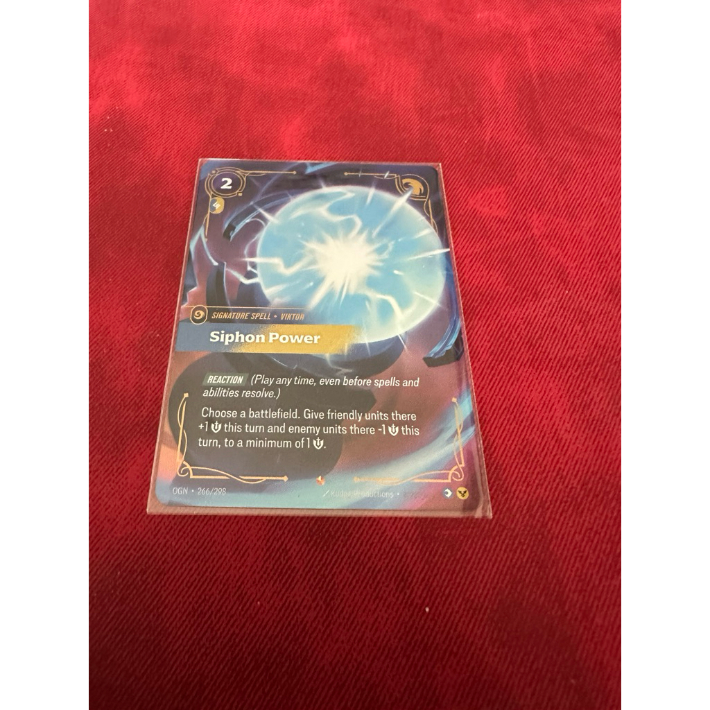 Siphon Power TCG League of Legends Card Game ระดับ Epic ชุด Origins