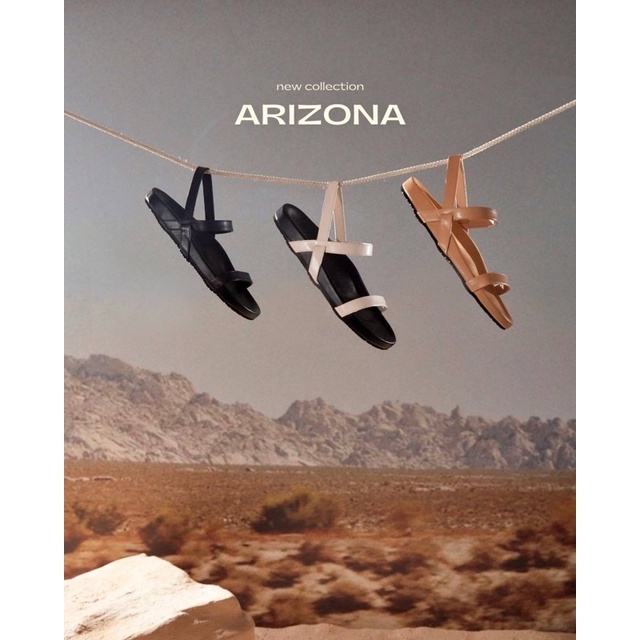 [โปรดอ่านคำแนะนำไซส์] Flynn - Arizona รองเท้าแตะ รัดส้น พื้นนุ่มมาก ใส่สบาย