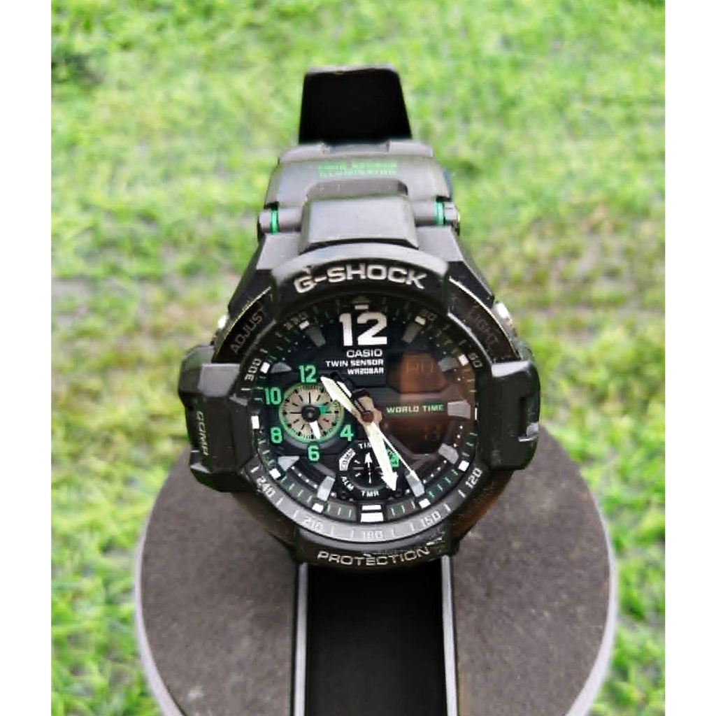 นาฬิกา Casio G.Shock GA-1100 Twin sensor wr 20bar มือสอง นำเข้าจากญี่ปุ่น ของแท้รับประกัน