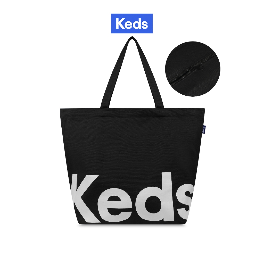 KEDS กระเป๋ามีซิป รุ่น THE KEDS OVERSIZED TOTE สีดำ ( KF26ACB23003 )