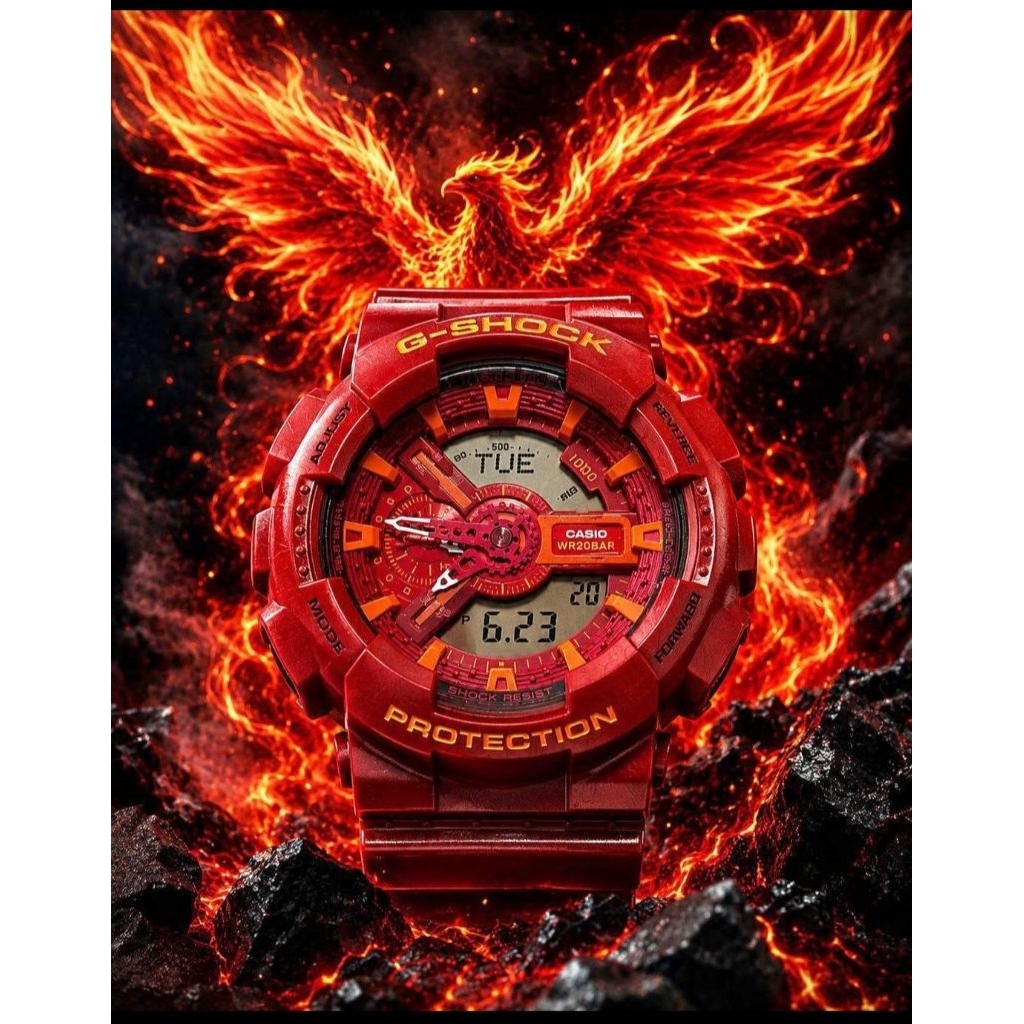 Casio G-Shock Limited model Red&Blue series รุ่น GA-110AC-4A

