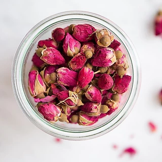 ดอกกุหลาบอบแห้ง(Rose tea) กลิ่นหอมฟินมาก ดื่มง่าย ช่วยระบายท้อง สมุนไพรช่วยขับถ่าย สมุนไพรOrganic