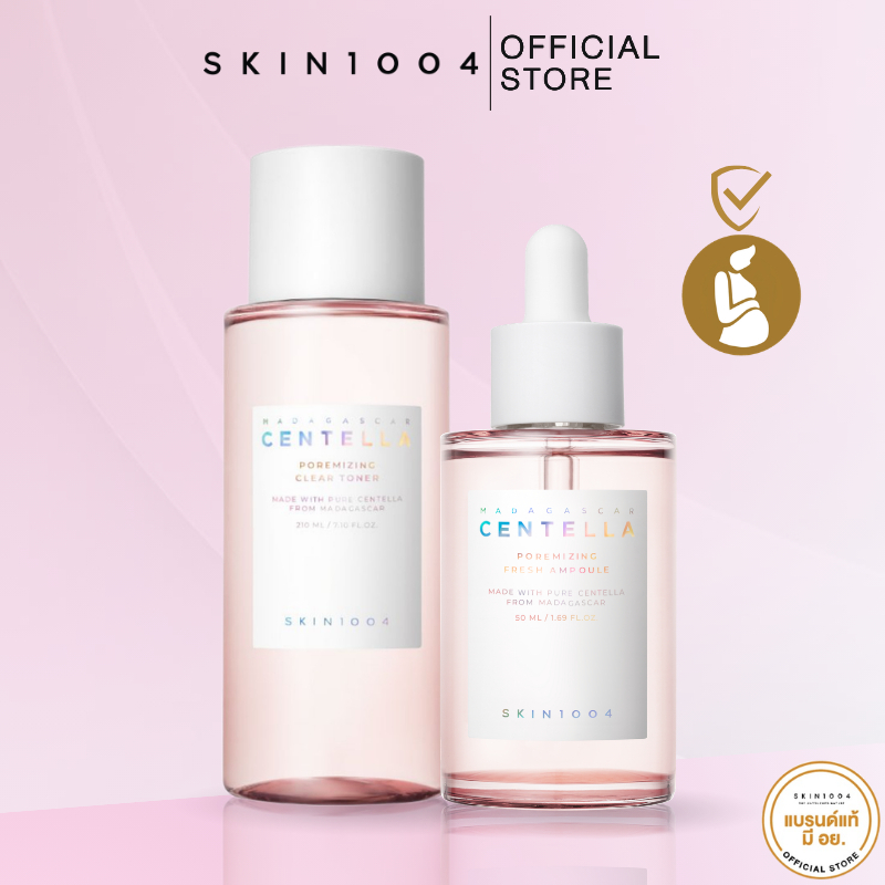 [ Set คู่ ] SKIN1004 Madagascar Centella Poreminizing Fresh Ampoule 50 ml + Poremizing Clear Toner 210ml
