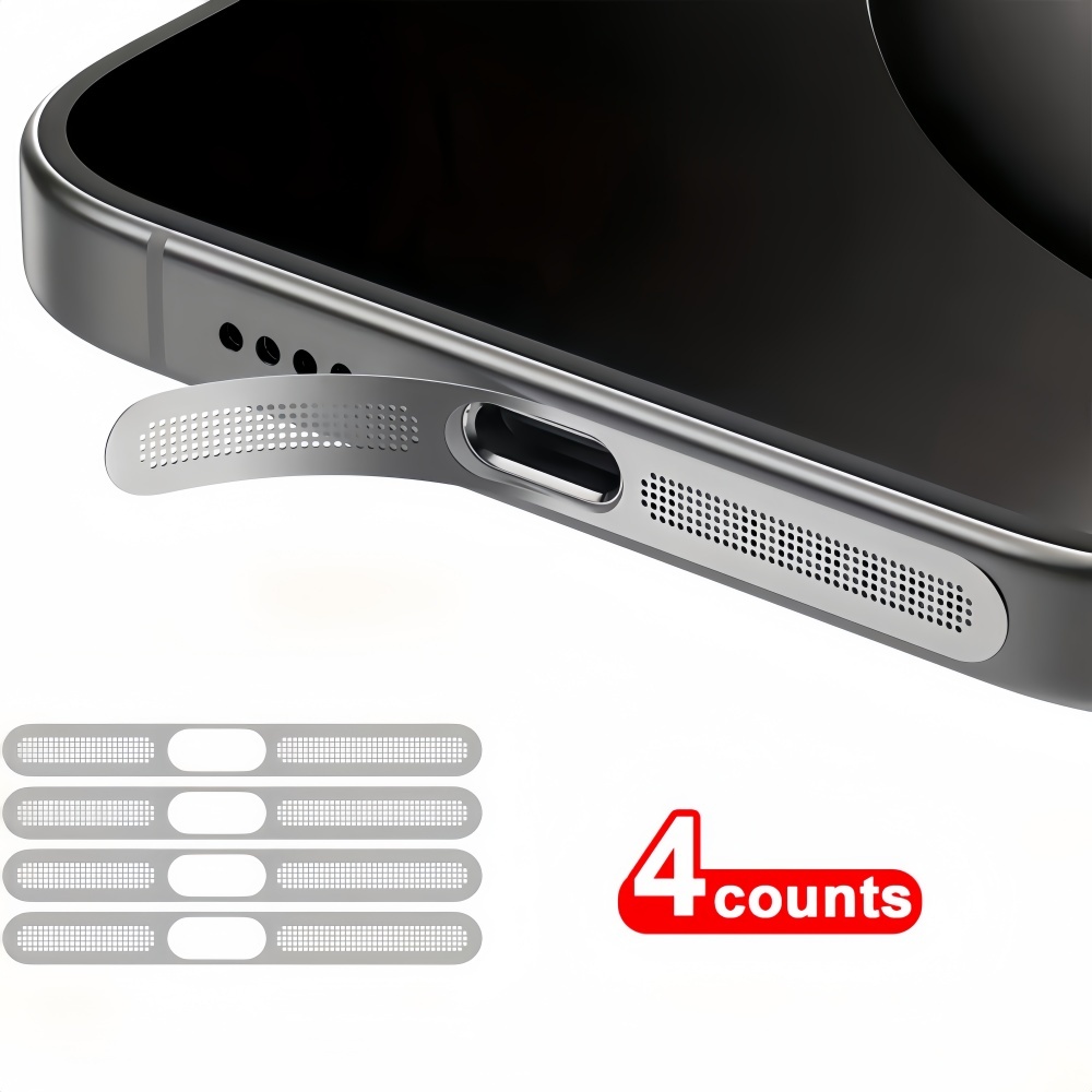 4PCS metal dustproof mesh for iPhone 17 Pro Max speaker dustproof port for iPhone 17 Pro/17 Pro Max to protect speakers