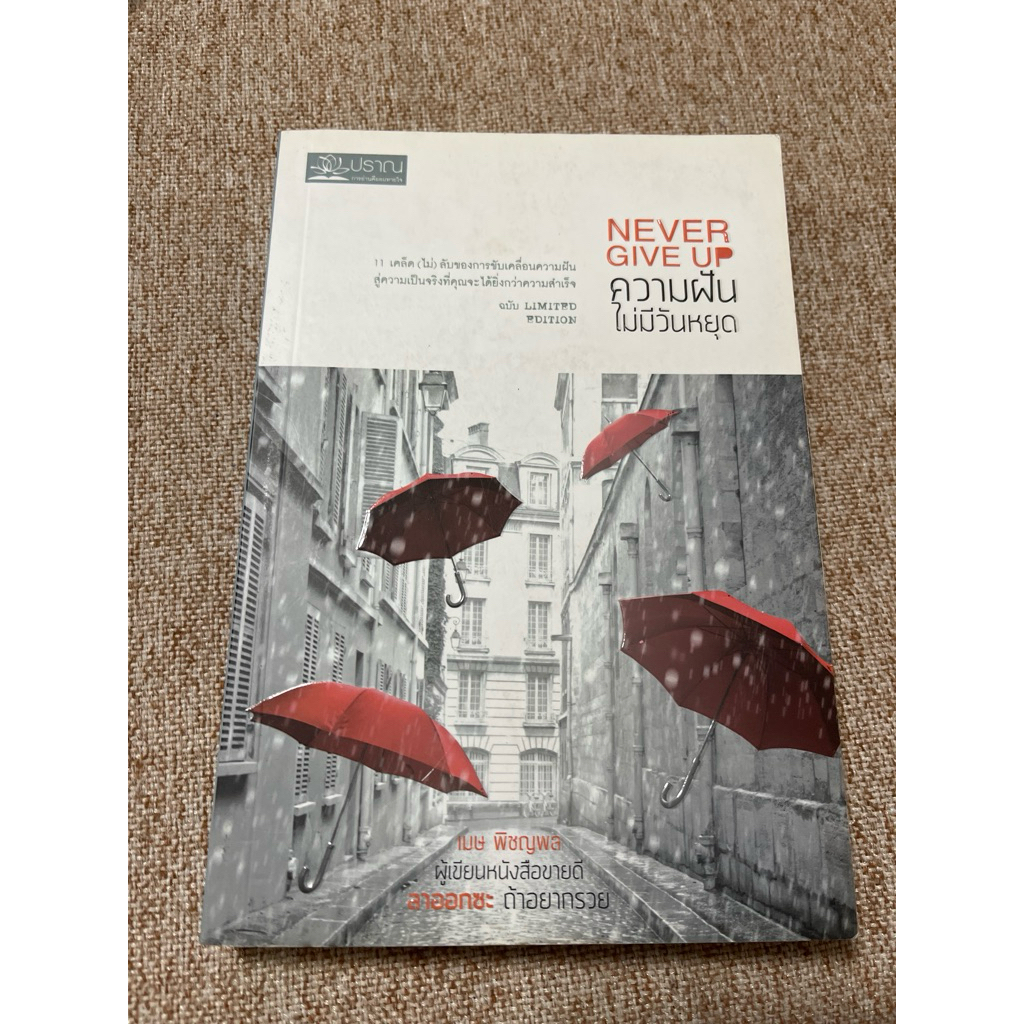 NEVER GIVE UP ความฝันไม่มีวันหยุด (มีคราบเหลืองตามรูป)(B2)