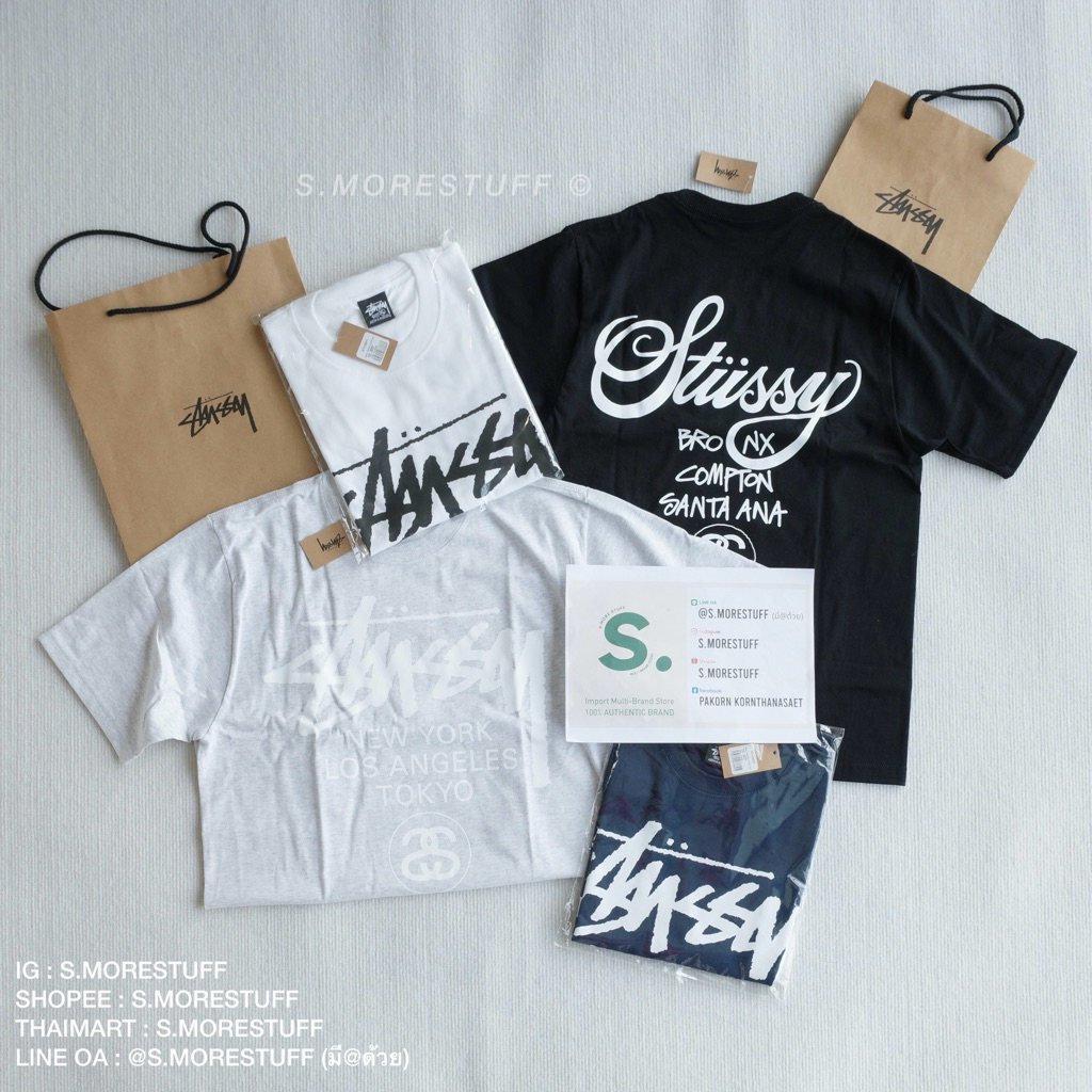 STÜSSY. WORLD TOUR TEE (ของแท้ 100% พร้อมส่ง)