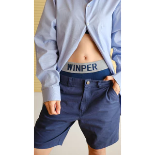 WINPER W1 กางเกงในชายขาสั้น ขอบสี ไซส์เล็ก ไซส์ใหญ่ เอว 24-64 นิ้ว ผ้านิ่ม ยืดหยุ่นสูง ไม่ย้วย (แพ็ค 6-14ตัว)