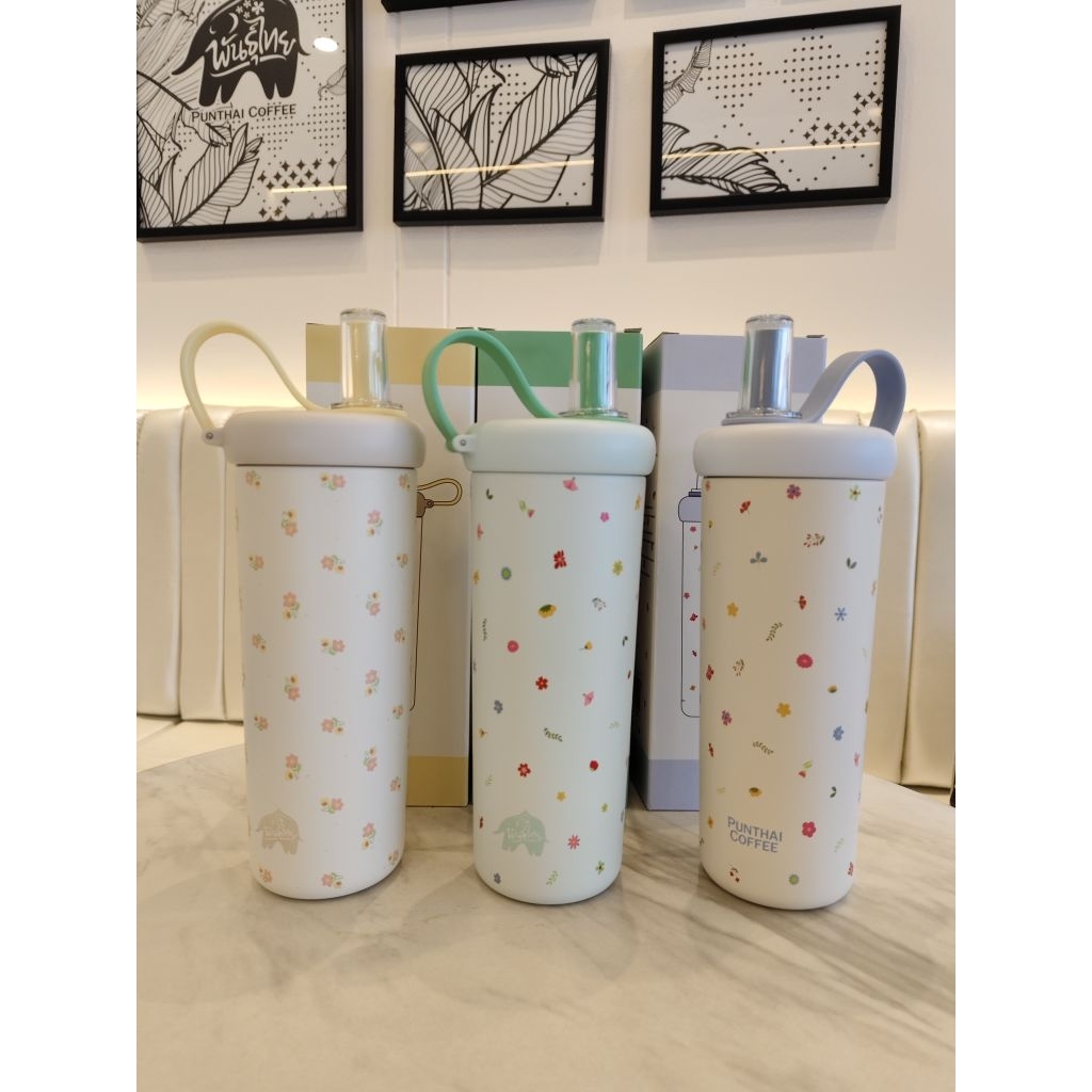 🌟Floral Tumbler🌟PunThai✨แท้100%✨พร้อมส่ง