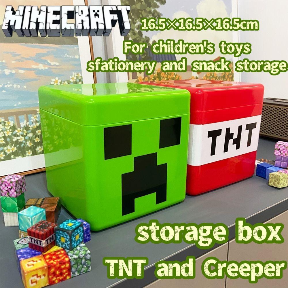 COD Minecraft TNT กล่องเก็บของ Creeper กล่องกันฝุ่น Magnetic Cube ของเล่นเด็กแม่เหล็กอาคารบล็อก กล่องเก็บของเล่น
