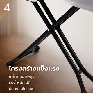 การรับน้ำหนัก200 กก โต๊ะรีดผ้า การปรับ 7 ระดับ ขนาดใหญ่ พกพาสะดวกพับได้ ทนทาน 10 ปี ที่รีดผ้า โต๊ะรีดผ้าปรับได้ รีดผ้า