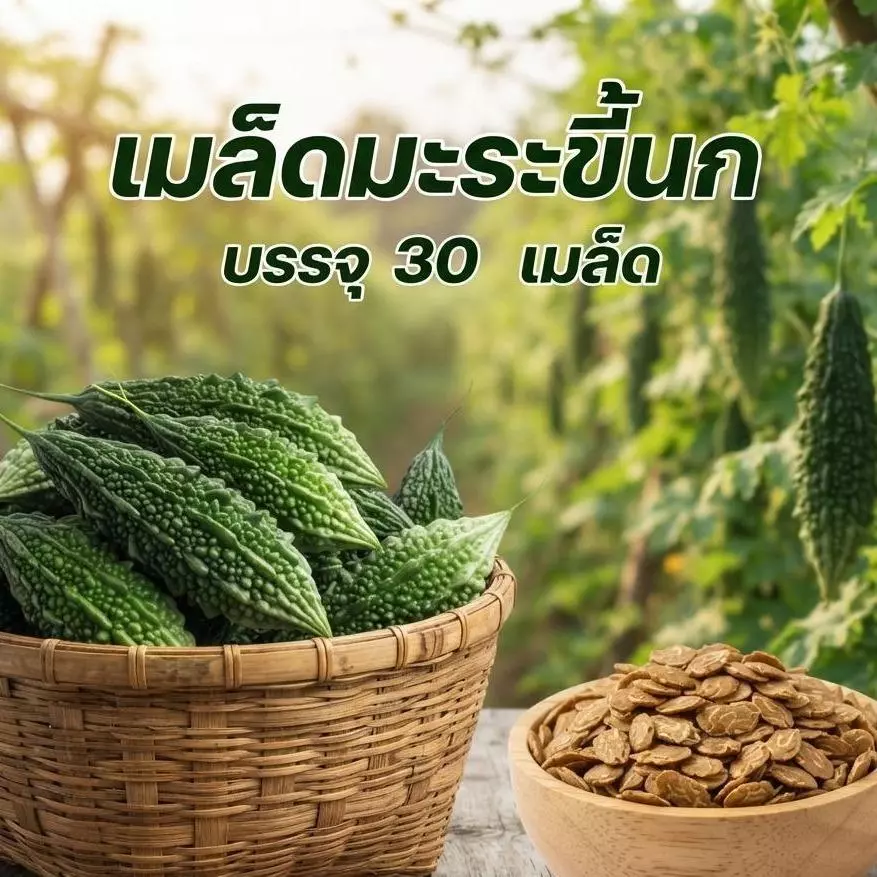 เมล็ดพันธ์ุ มะระขี้นก ซองละ 30 เมล็ด