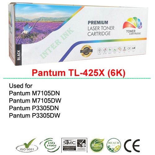 หมึกพิมพ์ Pantum M7105DN/ M7105DW/ P3305DN/ P3305DW (TL-425X) 6K สีดำ Compatible
