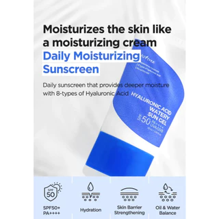 (🌼แท้ / พร้อมส่ง🌼) แพ็คเก็จใหม่ Isntree Hyaluronic Acid Watery Sun Gel SPF50+ PA++++ 50ml
