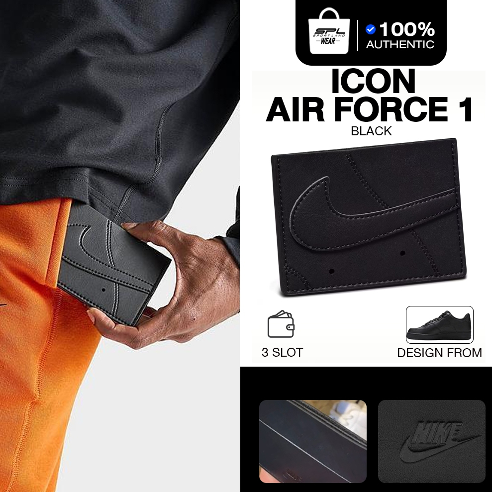 Nike ไนกี้ กระเป๋าใส่บัตร CARD HOLDER กระเป๋าตัง Icon Air Force 1 N.100.9738.013 (970)