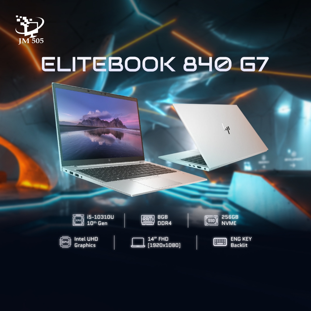 [2nd Hand] HP EliteBook 840 G7 — Core i5 10th Gen / 8GB / 256GB SSD / 14” FHD
