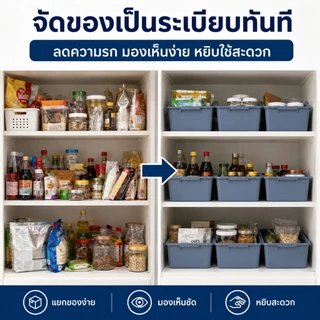 กระบะพลาสติก PP เนื้อหนา กะละมังเหลี่ยม ถาดพลาสติก แข็งแรง วางซ้อนได้ อเนกประสงค์ ห้องครัว ร้านอาหาร